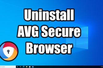удалить AVG Secure Browser